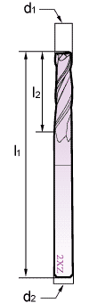 切削刀具-兩刃長刃平銑刀