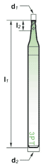 切削刀具-三刃高螺旋平銑刀