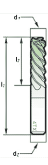 切削刀具-四刃長刃平銑刀