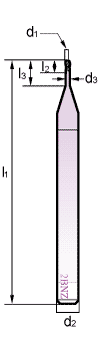 切削刀具-二刃深溝用圓頭銑刀