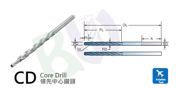 刀具,航太專用高速鋼領先中心鑽頭