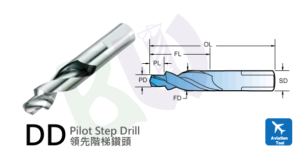 刀具,航太專用DLC鍍層領先階梯鑽頭