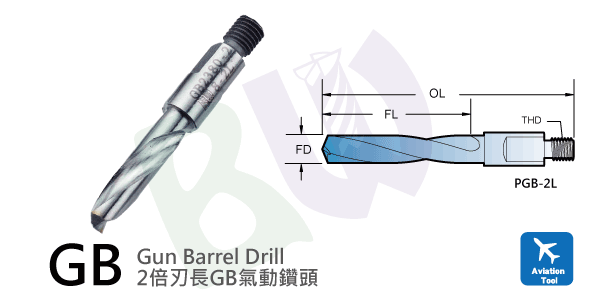 刀具,航太專用鑽石鍍層二倍刃長GB氣動鑽頭