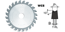 刀具-單劃槽圓鋸片-WCS