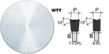 刀具-開榫修邊機用圓鋸片-WTT